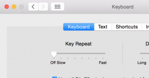 Keyboard - Key Repeat