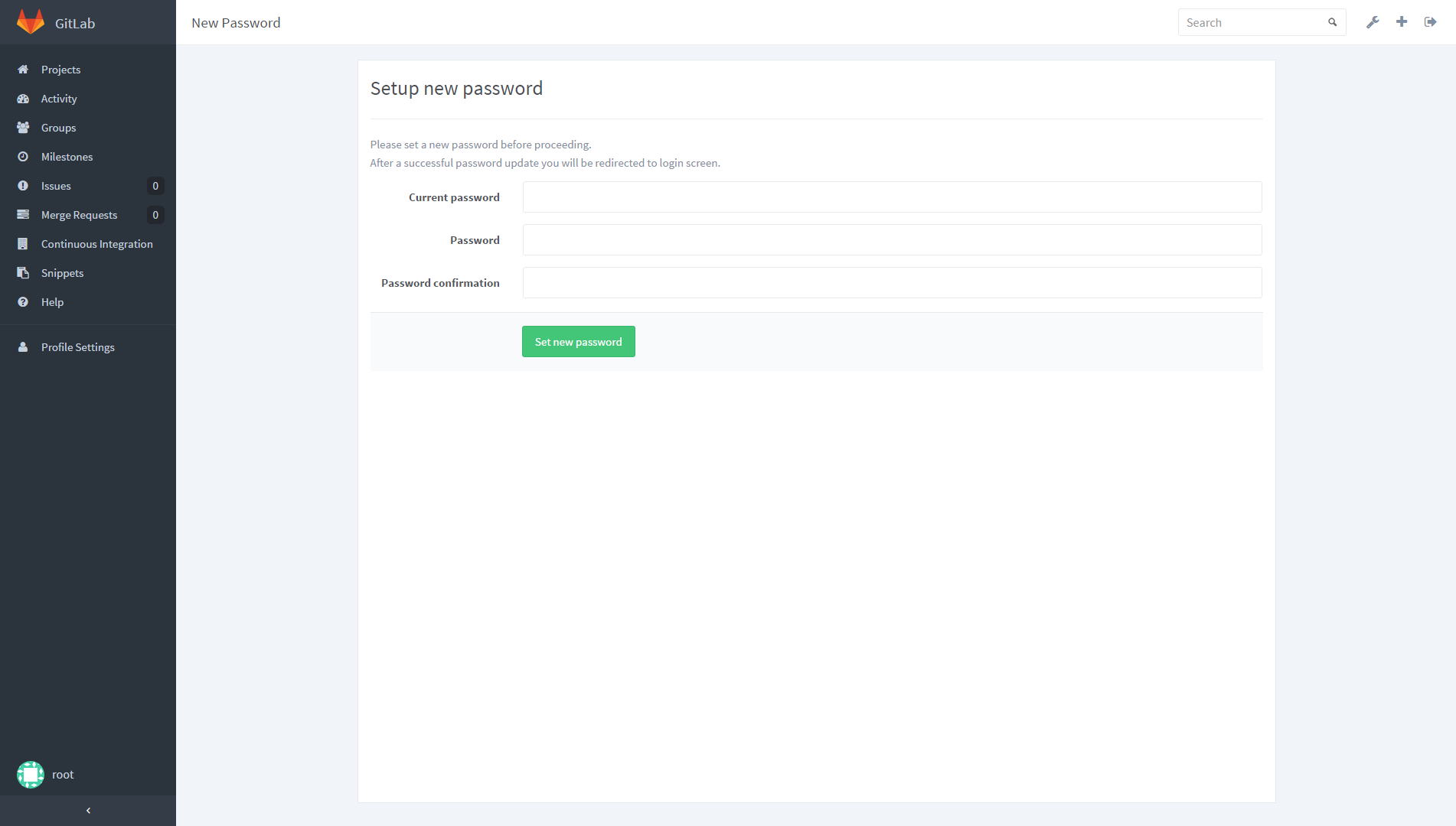 Gitlab host. Генерация SSH Key Plesk. Что такое логин в гитлаб. Логин для планфикс. GITLAB Set up New password.